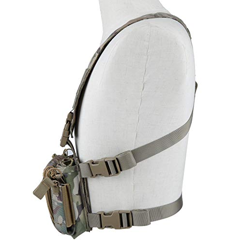 Tactical Airsoft Paintball Camo Quick Release Vest, Airsoft Ammo Chest Rig 5.56 9mm Magazine Carrier Combat Tactical Military - Image 3