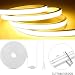 YeahBoom 5M COB LED Streifen,220V Direktanschluss mit Eurostecker,Warmweiß 3000K,Hohe Dichte Flexibler Wasserdicht LED Strip,für Schlafzimmer Schrank Zuhause Party Dekoration