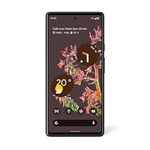 Google Pixel 6 – Smartphone Android 5G débloqué avec appareil photo de 50 Mpx et objectif Grand Angle – [128GB] – [Noir Carbone] Version FR