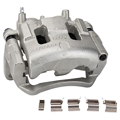 Image of TRQ Front Right Brake Caliper w /Bracket Passenger Side
