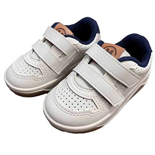 Molekinho, Sapato Casual Bebê Meninos, Branco/Azul, 26