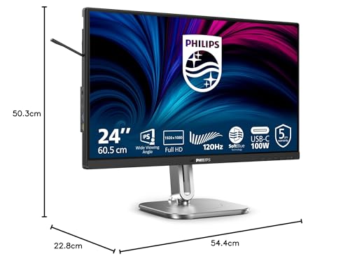 Philips 24B2U4301 - 4000 Series - LED-Monitor - 61 cm (24") (23.8" sichtbar) - 1920 x 1080 Full HD (1080p) @ 120 Hz - IPS (24B2U4301/00)