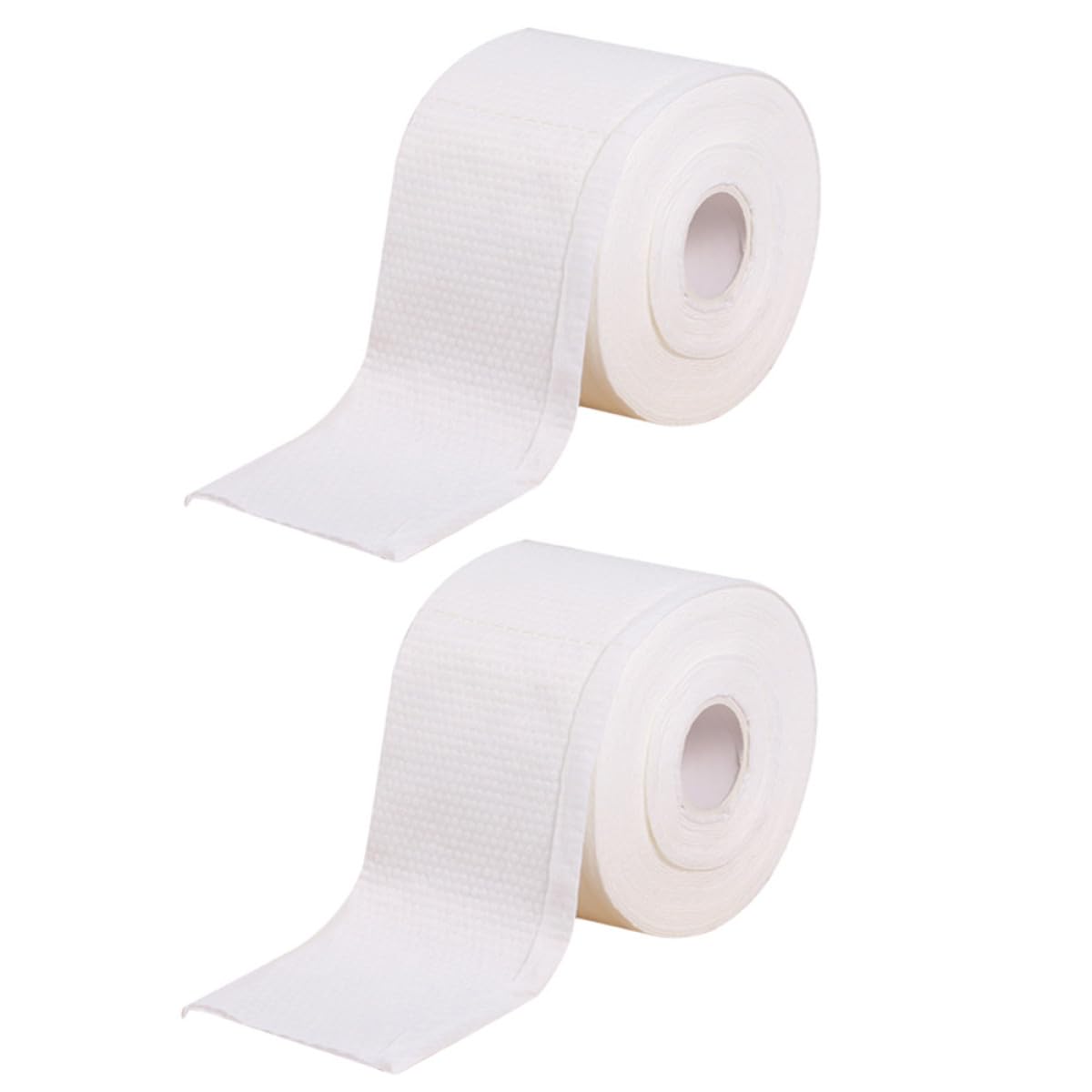 FRCOLOR 2 Sätze Gesichtstuch Tücher Gesichts- Einfach Waschlappen Pads Hautpflege Reinigungstuch Make-up-wischtuch Abschminktuch Gesichtsgewebe Baumwolle Weiß 2 Rollen * 2