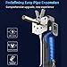 KUIOPNET Cordless Tube Expander, Electric Flare Kit, Copper Pipe Tool,Versatile,Portable Flaring Device-Metric and Imperial 2 in 1&Double Switches(5pcsCollets)