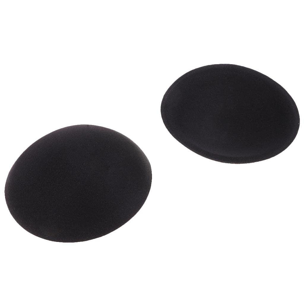 MERISHOPP 10 Pairs Women Bikinis Round Bra Pad Inserts Sponge Push Up Swimwear Black-image-43