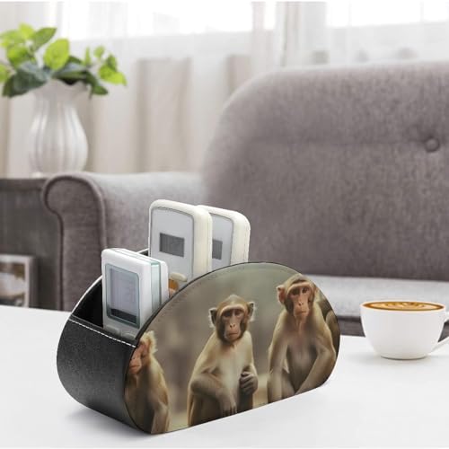 Support de télécommande en cuir pour un salon ordonné et table basse épurée - 5