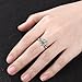 LELOUCHY 10K 14K 18K Rose Gold 2CT Natural Moss Agate Engagement Ring Set for Women 925 Sterling Silver Genuine Hexagon Green Moss Agate Leaf Art Deco Bridal Wedding Ring Set (Size 4-15)-2