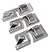 Produktbild ZickZackNaehmaschine Rollsaumfuß Nähfuß (Trio) 2 mm + 4 mm + 6 mm für Veritas, Toyota, Janome, Silvercrest, Juki, W 6, Brother, Carina, AEG, Medion, Quigg, Singer, Privileg u.v.m.