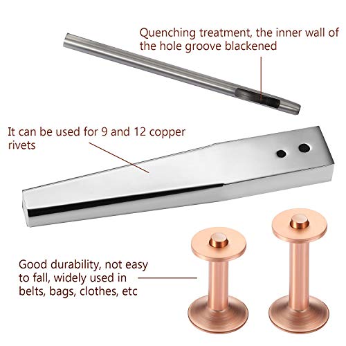 Rivet en cuivre rouge avec outil de fixation contre la rouille