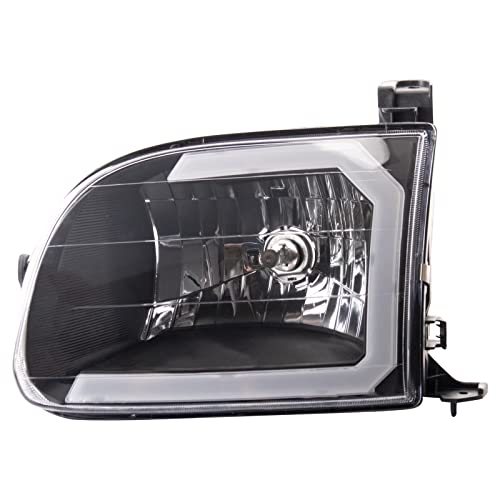 Image of TRQ Performance Driver and Passenger Side Headlight Assembly Set Compatible with 00-03 Toyota Tundra 04 Toyota Tundra Regular Cab 04 Toyota Tundra Extended Cab