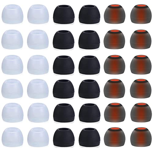Accesorios de silicona 36 Almohadillas de repuesto compatibles con la mayoría de los auriculares
