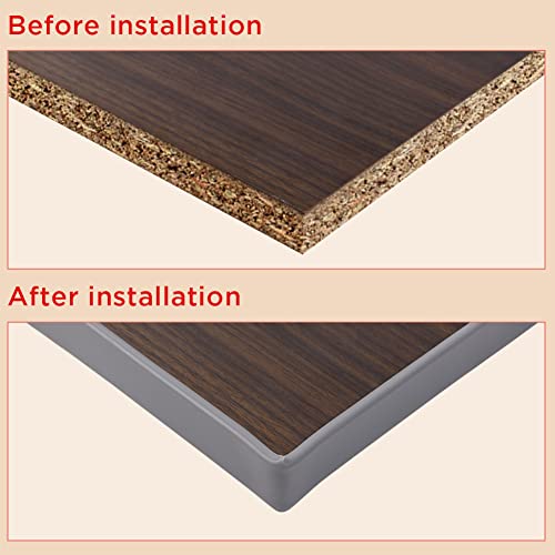 flintronic 5m*12mm U-Shape Flexible Furniture Edge Banding, Baby Safty Baby Edge Protector, Self Adhesive TPE Wood Edging Tape, DIY Furniture Edge Trim for Table, Cabinet, Furniture Restoration - Image 4