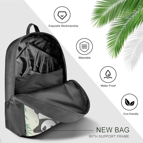 Panda Backpack 17 Inch Large Capacity Casual Daily Commuter Backpack3