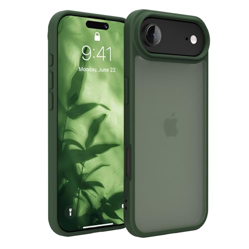 �y3�{�ČRMIL�K�i�E�S���ʕی� �z EUMADOVE �Ή� iPhone 17 Air �ϏՌ� ������ TPU ����~�� ���΂ݖh�~ �ČRMIL�K�i �w��h�~ �����₷�� ������ ���C�����X�[�d�Ή� �X�}�z�J�o�[(�_�[�N�O���[��, iPhone 17 A