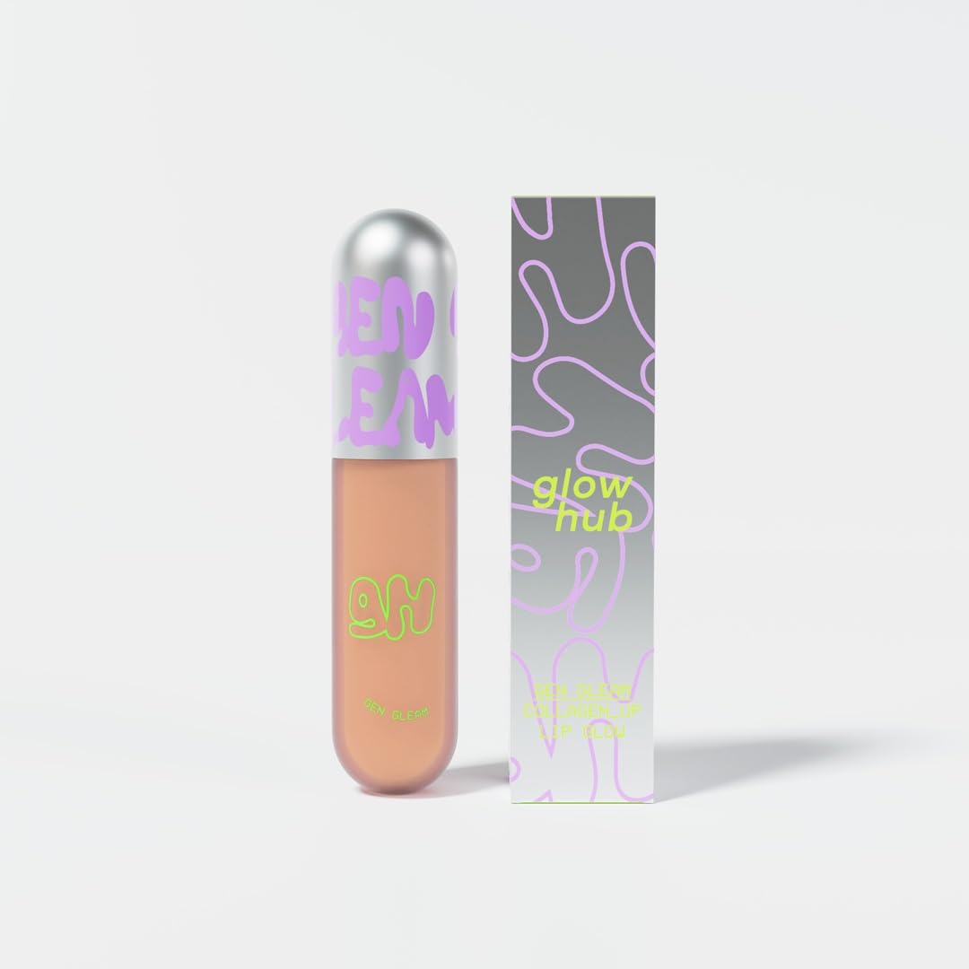 Glow Hub Gen Gleam Collagen Up Lip Gloss with Peptides and Vitamin E - Milked 3ml