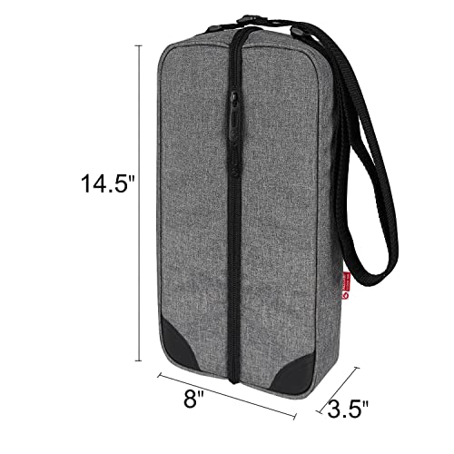 ALLCAMP Bolsa de vinho com compartimento térmico, conjunto de piquenique com dois conjuntos de utens