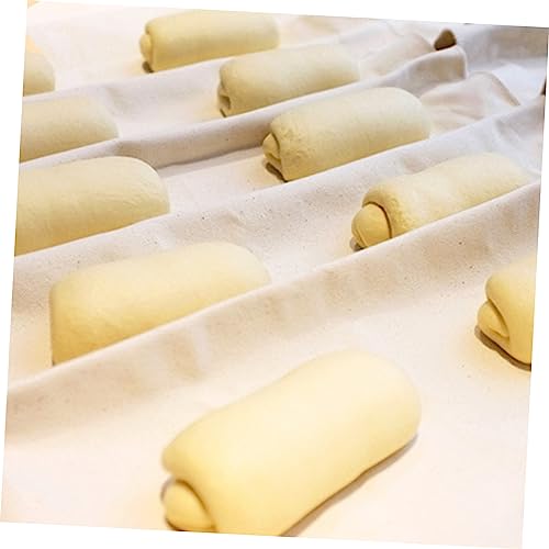 Herramienta de cocina para pruebas de masa: 2 telas de algodón blanqueado para pan 3