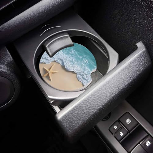 Portavasos para carro color teal set 2 miniatura 1