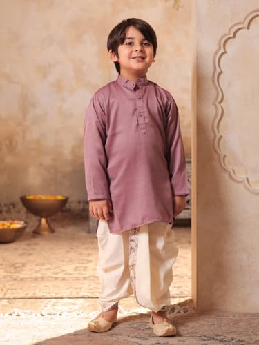 Image of AJ DEZINES Kids Ethnic Wear Kurta Waistcoat and Dhoti Pant for Boys