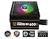 GAMDIAS 600W Bronze PSU, RGB Gaming PC Power Supplies 600W 80 Plus Bronze Certified 600 Watt PSU for Computers with Active PFC, Kratos M1-600B