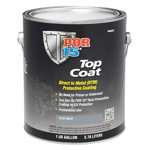 POR-15 Top Coat Paint Direct to Metal Paint Long-term Sheen and Color Retention 128 Fluid Ounces Chassis Black product thumbnail 5