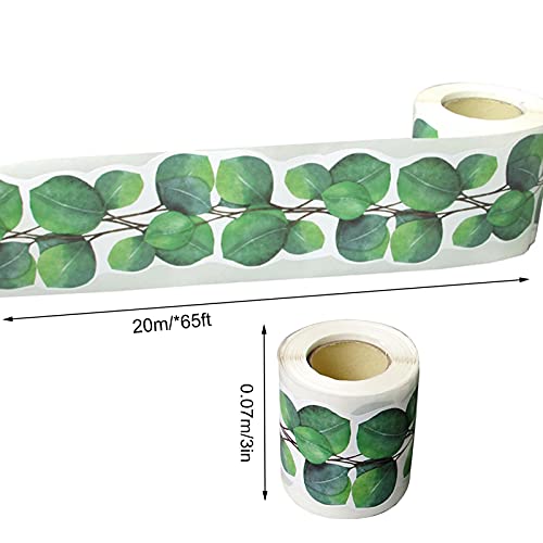 JJJZ Borda do quadro de avisos de folha, borda de folha verde para quadro de avisos, decoração de pa