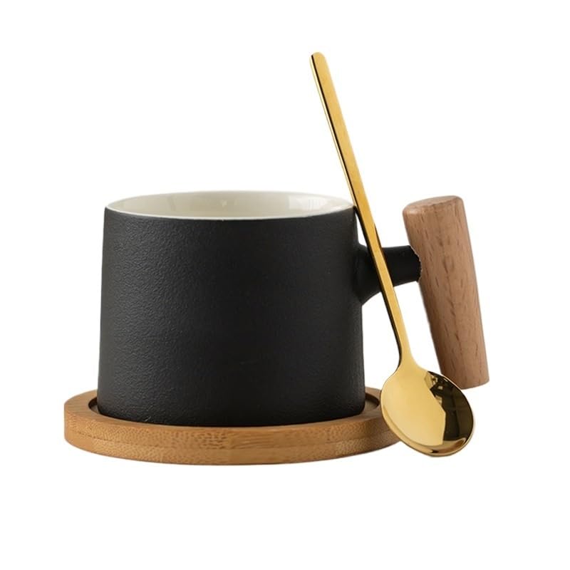 Tasse à thé avec poignée bois, le cadeau personnalisé parfait pour la maison