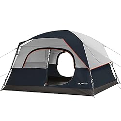 Forceatt 4 Persone Tenda Campeggio in 3-4 Stagioni,Tenda da Campeggio con Copertura Antipioggia Rimovibile,Tenda a Cupola Ventilata,Ideale per attività All'aperto in Famiglia e Feste con Gli Amici.