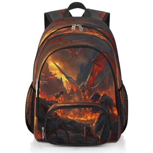 Sac à dos motif dinosaures grande capacité idéal pour école et voyages