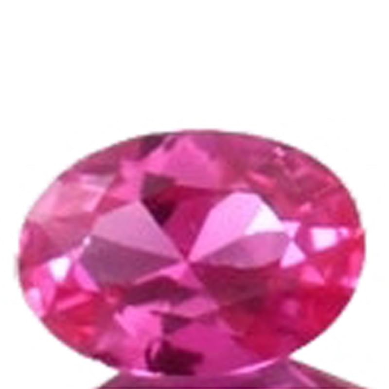 Saphir rose naturel de forme ovale 7 x 5 mm pour fabrication bague