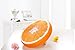 HYSEAS Round Throw Pillows 14 Inch Orange, 3D Print Decorative Plush Funny Fruit Stuffed Cushions Seat Pad for Couch, Chair, Floor, Sofa