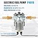 P4070 Universal Electric Fuel Pump 12V for Carburetor, In-Line Automotive Replacement Electric Fuel Pump & Hardware for Carter Pumps with 4-7 PSI 1/4