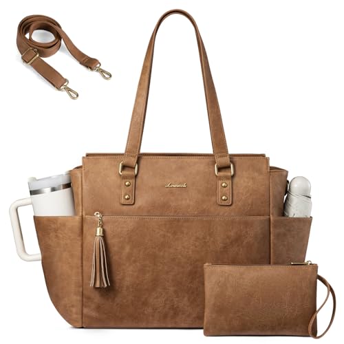 LOVEVOOK Laptop Tote Bag for Women 15.6 Inch...