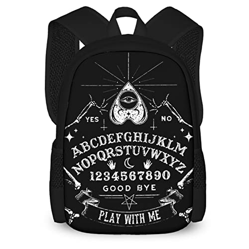 Basic Laptop Backpack Stylish Bookbag Durable Vintage Skeleton Magic Board Black Laptop Backpack with Padded Straps for High School College Gift4
