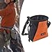 Lljsszr Climbing Chalk Bag Storage Bag Equipment Refillable Adjustable Organizer Drawstring Pouch for Workout Gym Lifting Weight, Orange