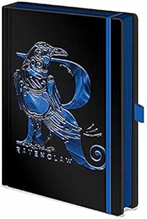 HARRY POTTER Hardcover A5 Notebook Embossed with Ravenclaw Foil Design - Official Merchandise