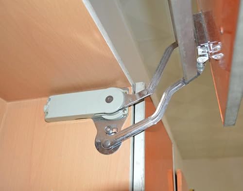 Gykle Hydraulic Buffer Cabinet Door Hinges, Folding Lift Up Top Table Vertical Swing Lift Up Stay Pneumatic Arm Kitchen Mechanism Hinges Durable Silent (Damper) #TOP2