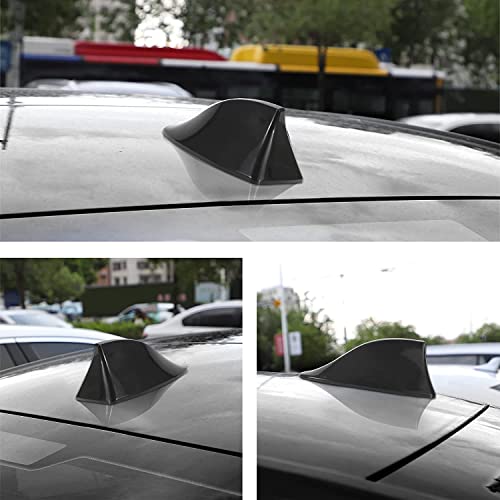 Image of CarFrill Car Shark Fin Antenna Waterproof Radio Signal (Car Shark Fin Antenna Cover-Black)