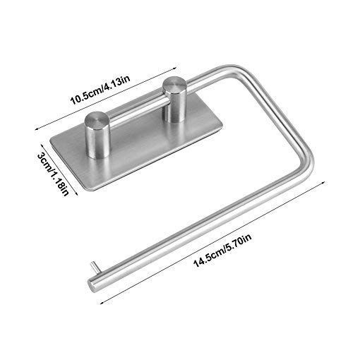Zoic Toilettenpapierhalter Aus Edelstahl – Selbstklebend, 360° Drehbar & Einfach Zu Montieren | 304 Edelstahl