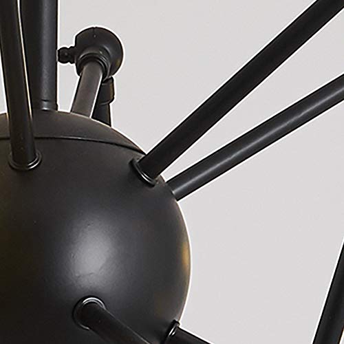 Lámpara Sputnik dorada de 8 luces modernas para techo de comedor 5