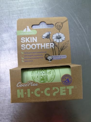 Image of HICC PET Skin Moisturizing Balm for Dogs & Cats | Gentle Balm for Dry Skin, Paw Pads, Nose & Skin Folds- 0.21oz
