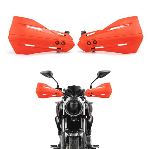 APEBAZY protege main moto universels Motocross Hand Protection 7/8'' (22 mm) Protège-mains moto pour Cafe Racer, Bobber, Chopper, Scooter, Vélo électrique...
