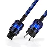 ☛☛ HiFi Netzkabel：3 x 2,5 mm² OFC (sauerstofffreies Kupfer)；Typ: HiFi Netzkabel Mit P-037 EU Schuko Stecker & C-037 IEC Kaltgerätekupplung C15. HiFi Netzkabel Kabeldurchmesser：13 mm