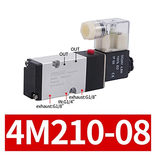 Vanne pneumatique 4M220-08 double solénoïde pour stabiliser la pression