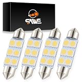 SAWE - 1.72' 42mm 41mm 6-SMD 5050 Festoon LED Bulbs For Dome Map Light 211-2 578 (4 pieces) (Pink/Purple)