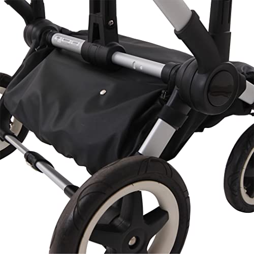 Miniatura 3 de Tititnins - Cubre Cesta Para Bugaboo Donkey 5 Ecopiel Negra Impermeable - Gran Volumen Al No Tener Cremalleras