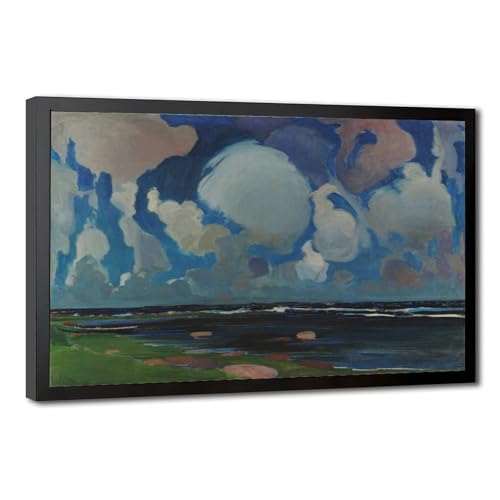 Nuages en Finlande Krzyżanowski Poster Toile Déco Salon Chaleureux