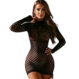 Design : les manches longues élégantes associées à un motif de découpe en résille sur toute la surface créent un effet visuel respirant et audacieux. Le design audacieux à dos ouvert accentue les contours du dos, servant de touche couronnée au design général. Il met en valeur sans effort une sensualité discrète mais sophistiquée.