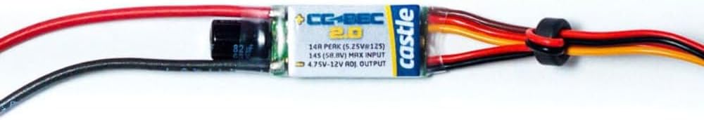 Castle Creations CSE010-0154-00 CC BEC 2.0 Max Output Voltage Regulator, 14A