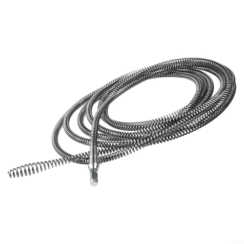 Miniatura 4 de Limpiador De Tuberías De Desagüe Con Taladro Eléctrico De 5 Metros, Herramienta De Dragado De Resorte Para Fregadero De Cocina, Baño, Alcantarillado Y Aplicaciones De Drenaje De Suelo 5 Metros